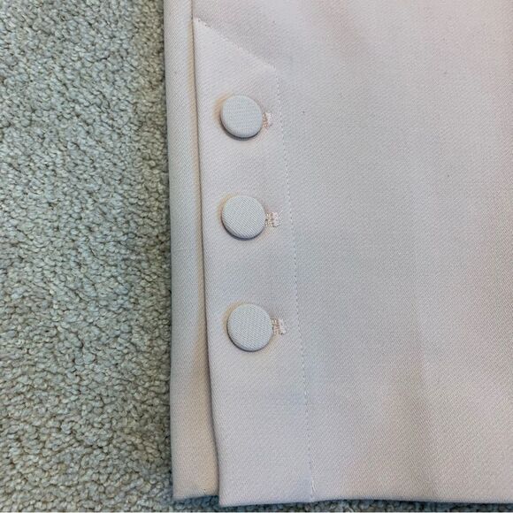 Ann Taylor blush pink mid rise button ankle pants Sz 10 - Picture 5 of 12